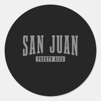 San Juan Puerto Rico Pride Puerto Rican Boricua Classic Round Sticker