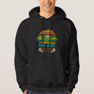 San Juan Puerto Rico Souvenir Vintage Puerto Rico Hoodie