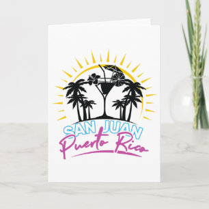 San Juan Puerto Rico Vacation Beach Travel Gift Fo Card