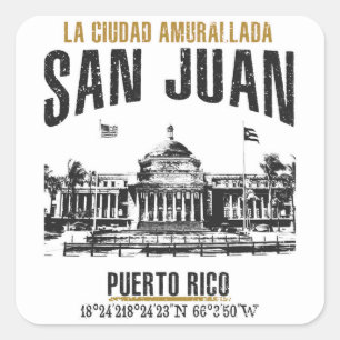 San Juan Square Sticker