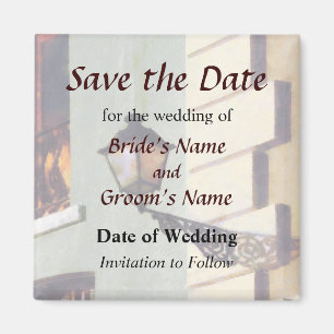 San Juan Street Lamp Save the Date Magnet