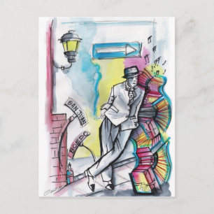 San Juan y Boedo - El compadrito Postcard