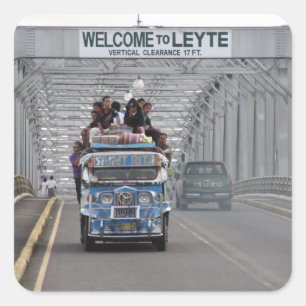 San Juanico Bridge Square Sticker