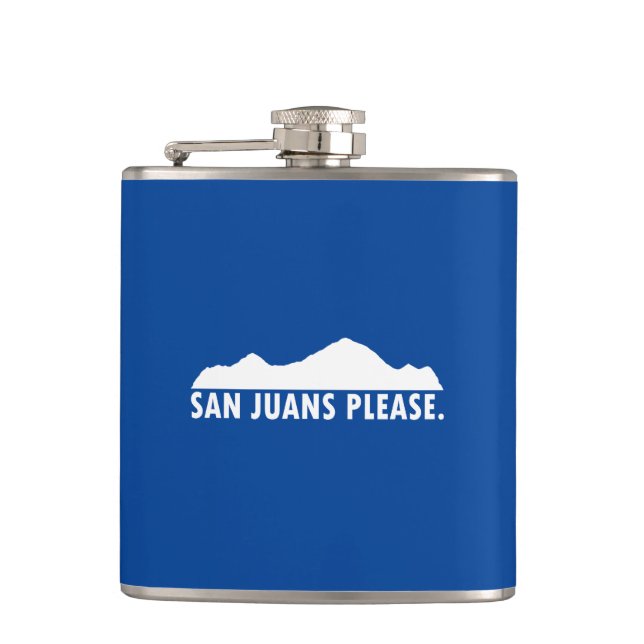 San Juans Please Hip Flask (Front)