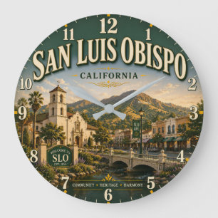 San Luis Obispo California  Large Clock