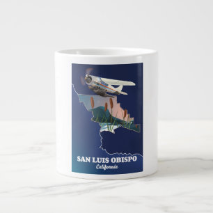 San luis obispo California map Large Coffee Mug