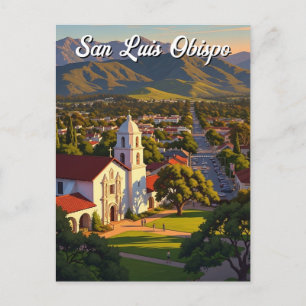 San Luis Obispo California Postcard