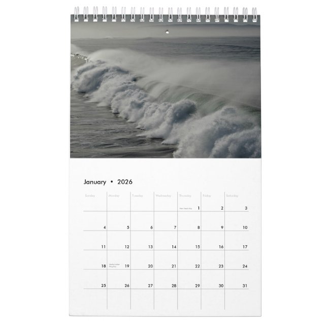 San Luis Obispo County 2016 Calendar (Jan 2026)