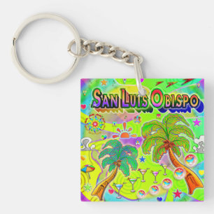 San Luis Obispo Mind Focus Keychain