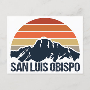 San Luis Obispo Mountain Sunset Postcard