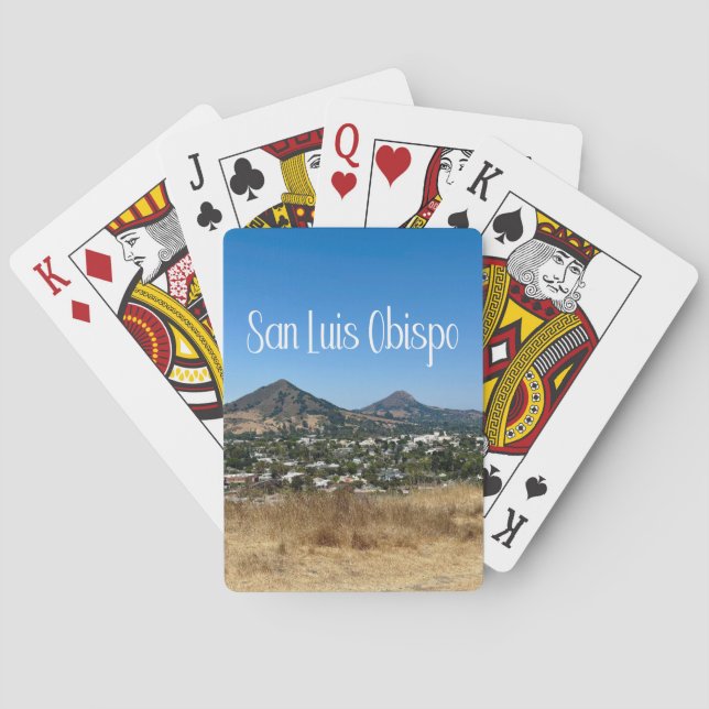 San Luis Obispo Terrace Hill Photography Playing Cards (Back)