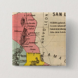 San Luis Potosi, Mexico 2 Inch Square Button
