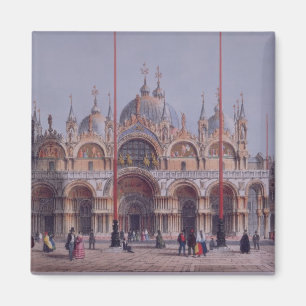 San Marco, Venice, engraved by Brizeghel (litho) Magnet