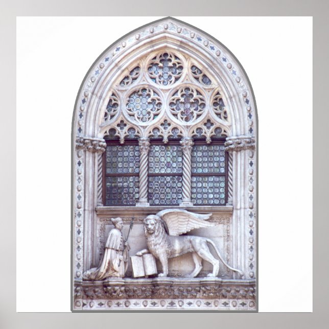 San Marco Winged Lion Window Poster (Front)