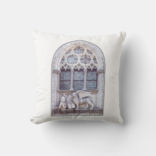 San Marco Winged Lion Window Throw Pillow