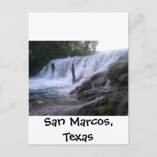 San Marcos River Falls Postcard