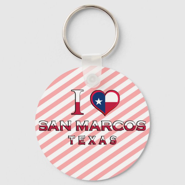 San Marcos, Texas Keychain (Front)