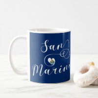 San Marinio Flag Heart