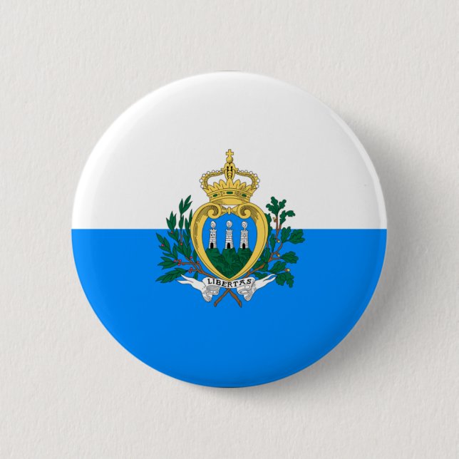 San Marino 2 Inch Round Button (Front)