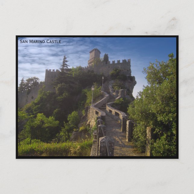 San Marino castle, fortification - Italy Postcard (Front)