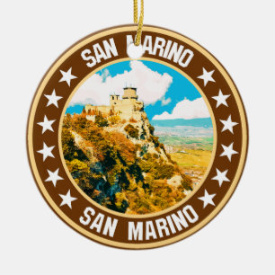 San Marino Ceramic Ornament