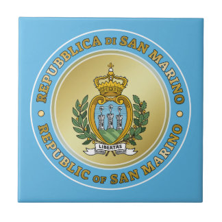 San Marino Coat of Arms Tile