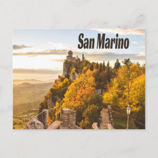 San Marino Europe Three Towers Postcard
