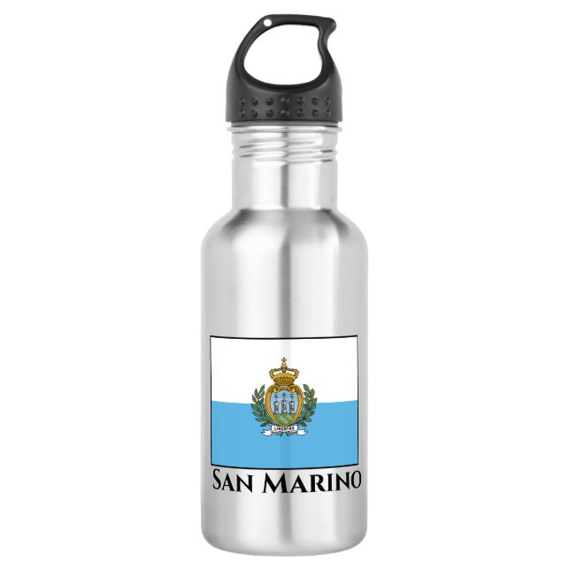 San Marino Flag 532 Ml Water Bottle (Front)