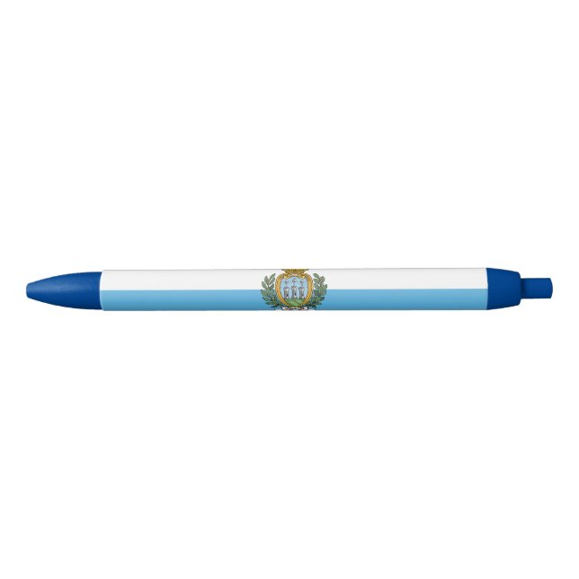 San Marino Flag Black Ink Pen (Front)