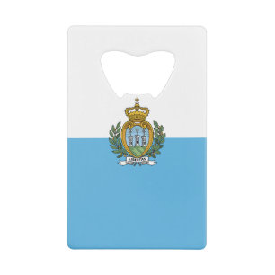 San Marino Flag Credit Card Bottle Opener