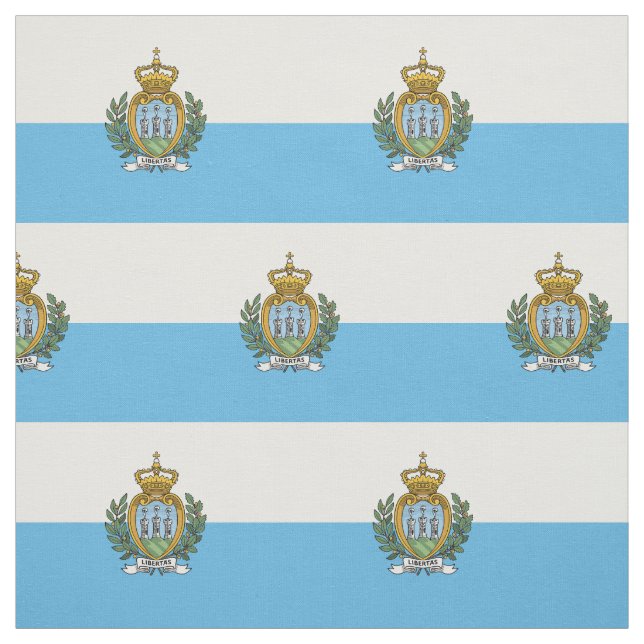 San Marino Flag Fabric (Swatch)