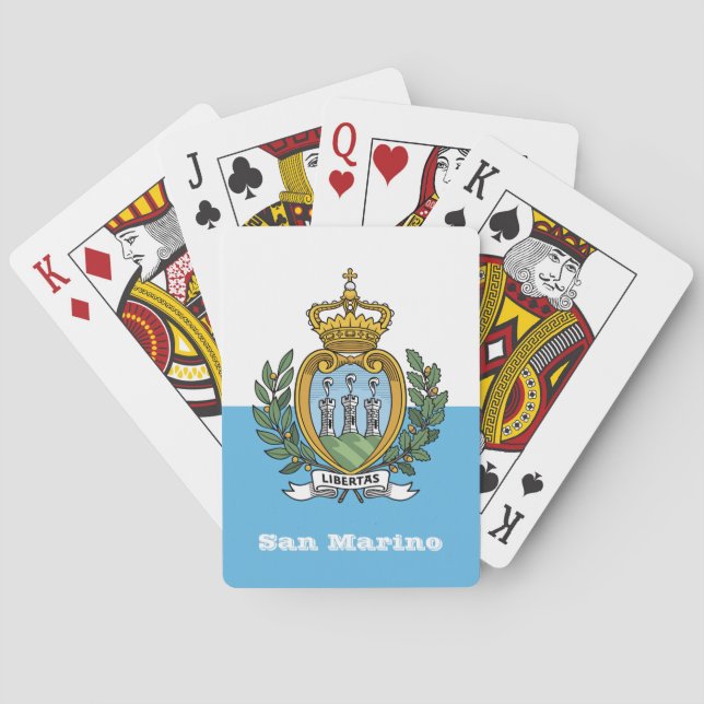 San Marino Flag Games, San Marino Playing Cards (Back)