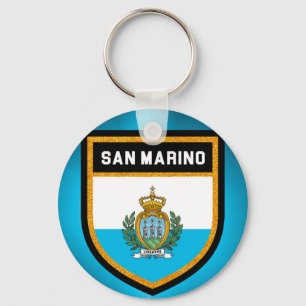 San Marino Flag Keychain
