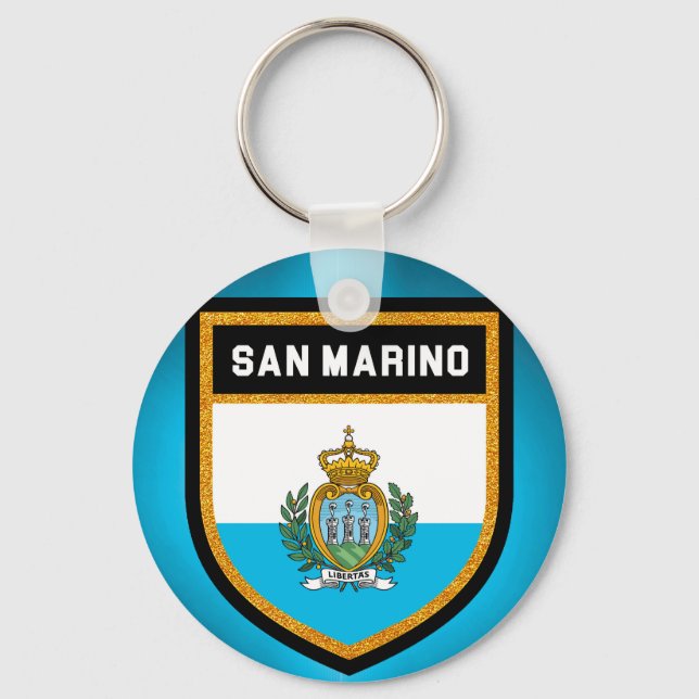 San Marino Flag Keychain (Front)