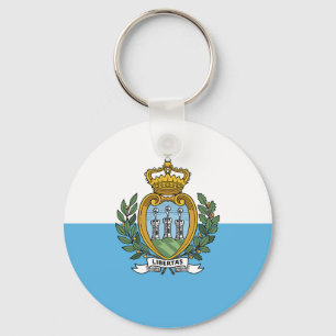 San Marino Flag Keychain