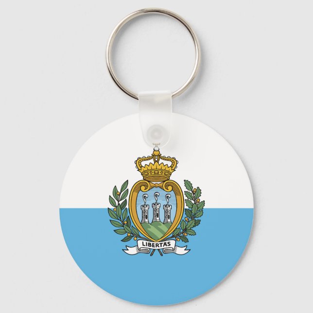 San Marino Flag Keychain (Front)