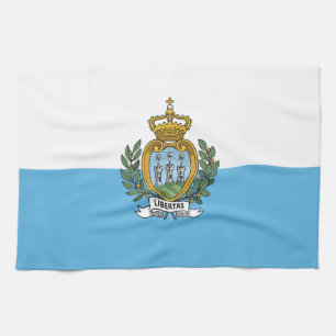 San Marino Flag Kitchen Towel