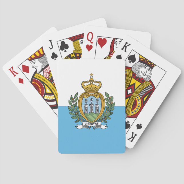 San Marino Flag Playing Cards (Back)