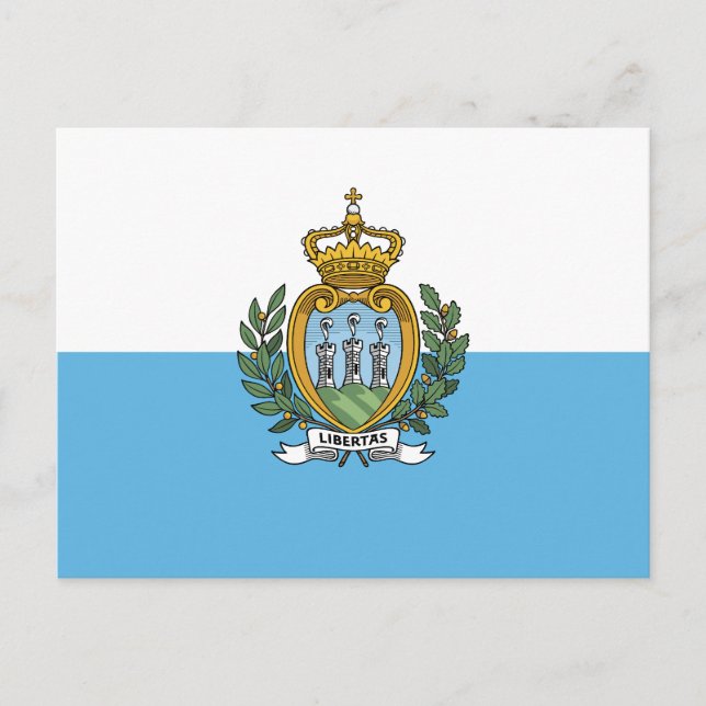 San Marino Flag Postcard (Front)