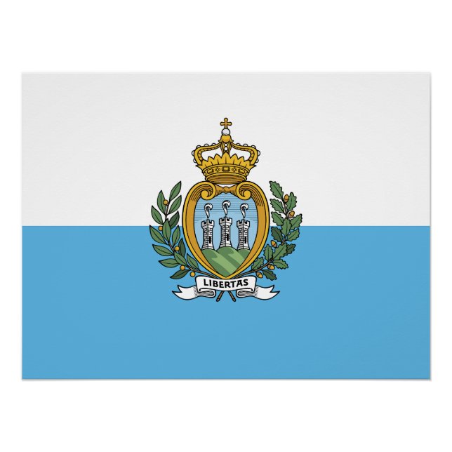 San Marino Flag Poster (Front)