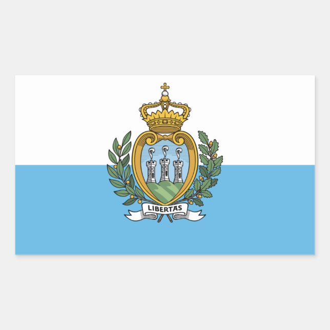 San Marino flag Sticker (Front)