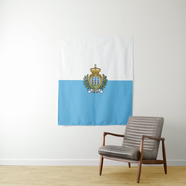 San-Marino flag Tapestry (In Situ)