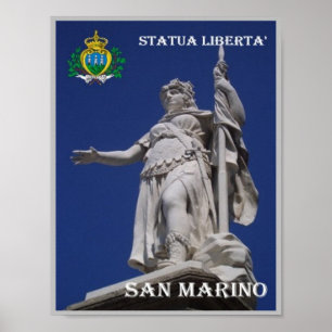 San Marino - Statue of Liberty - Poster