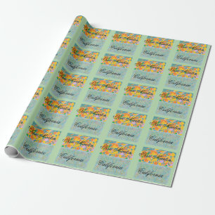 San martin California with abstract art Wrapping Paper