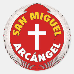 San Miguel Arcangel Classic Round Sticker