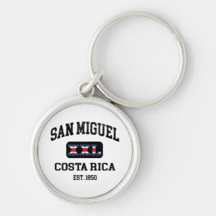 San Miguel, Costa Rica - XXL Athletic Keychain