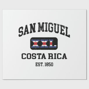 San Miguel, Costa Rica - XXL Athletic Wrapping Paper