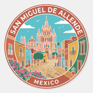 San Miguel de Allende, Mexico Classic Round Sticker