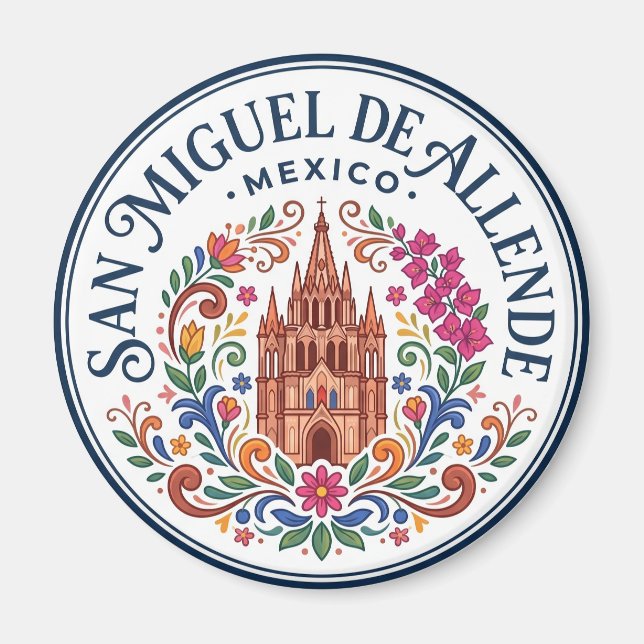San Miguel de Allende Mexico Magnet (Front)