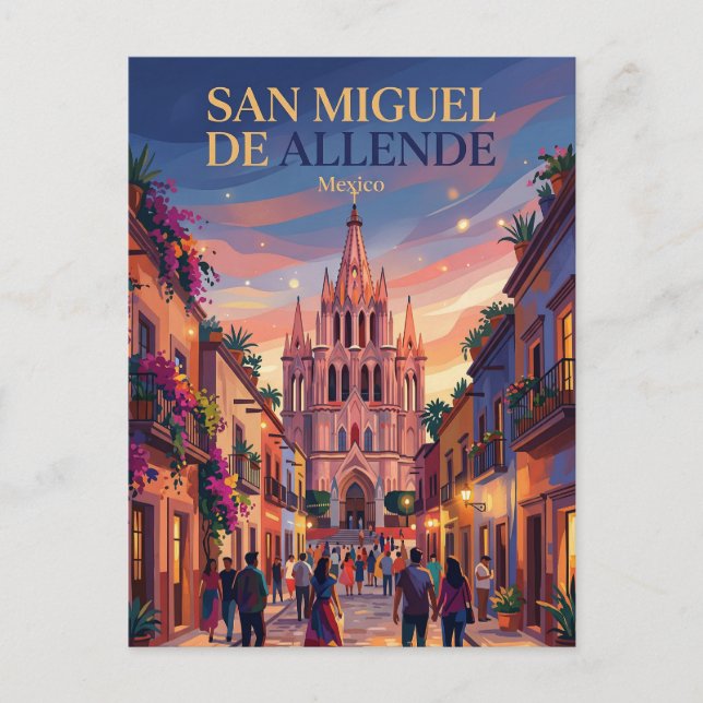 San Miguel de Allende Mexico Postcard (Front)